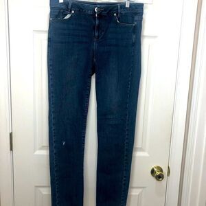 J. Jill denim weekender straight leg blue jeans, size 8